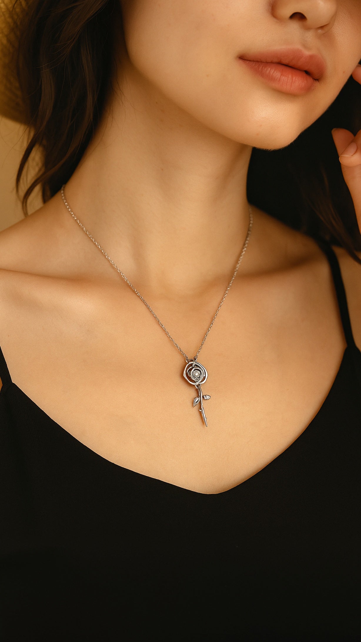 Romantic Rosette Necklace