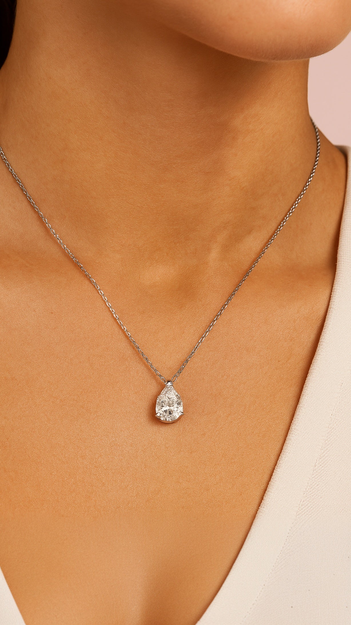 Moonlit Teardrop Necklace