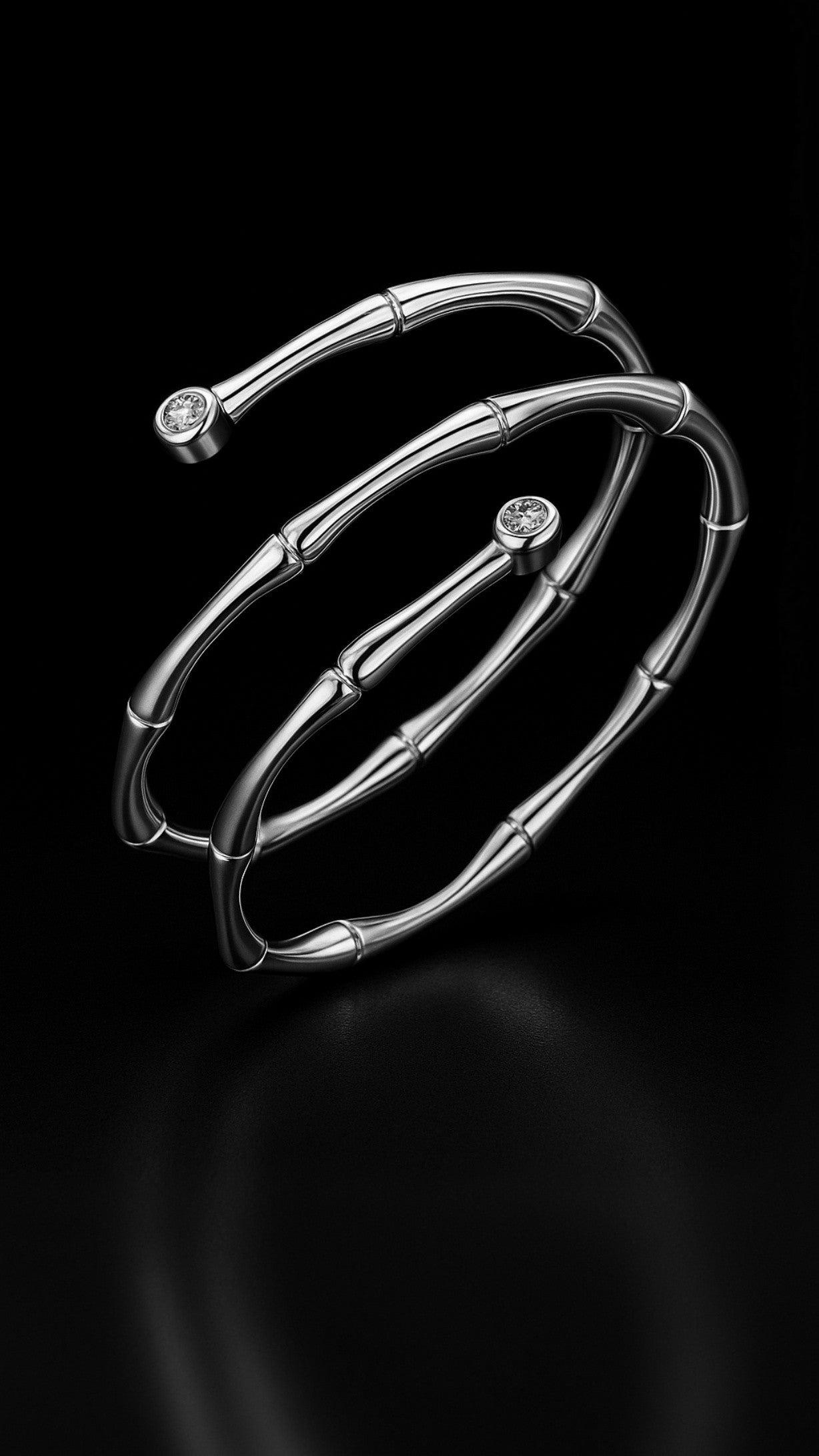 Moonlit Swirl Ring
