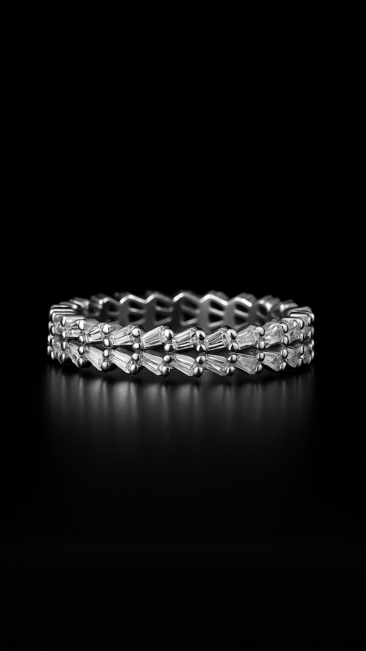 Shimmering Cascade Ring