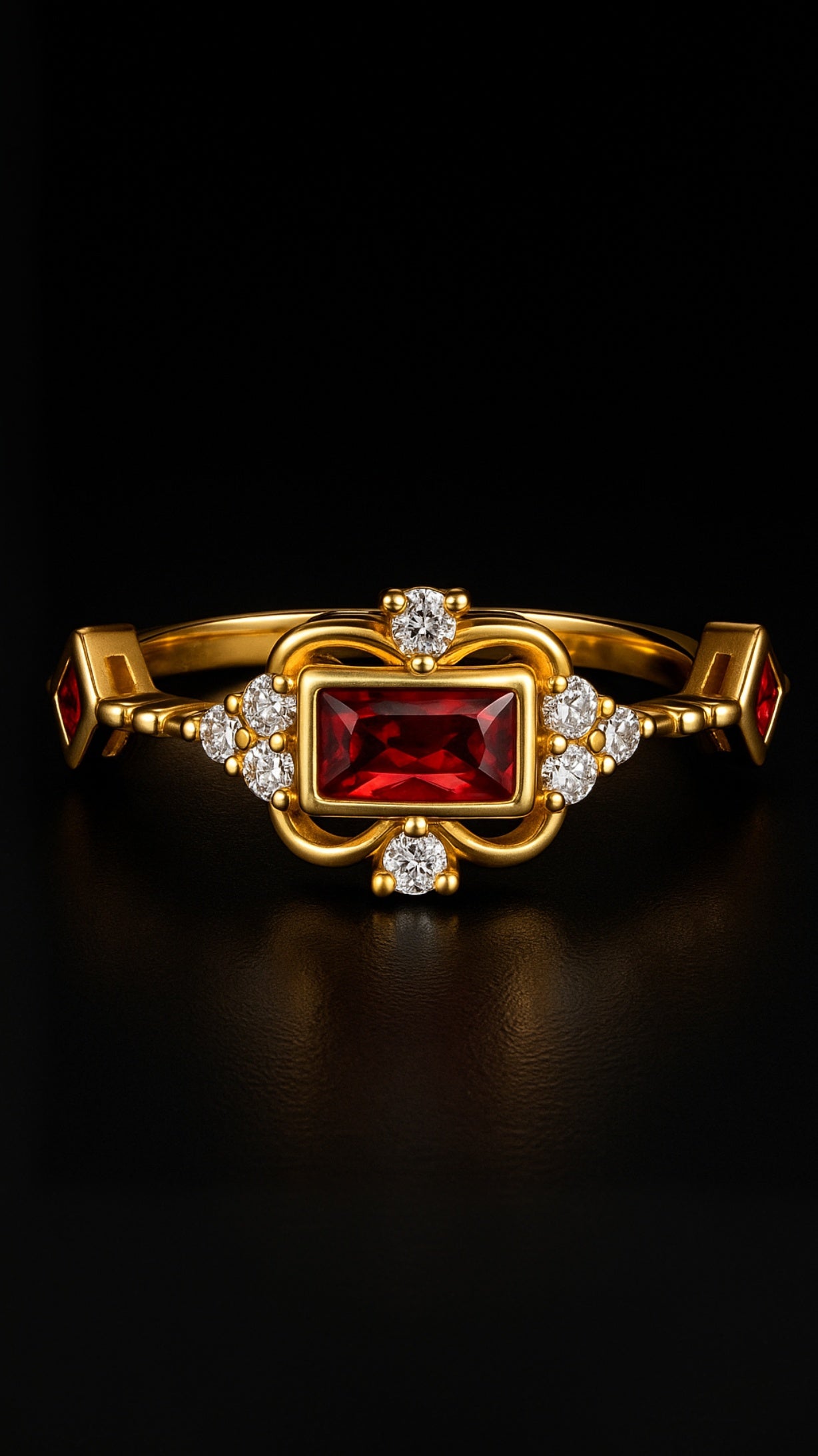 Ember Labyrinth Ring