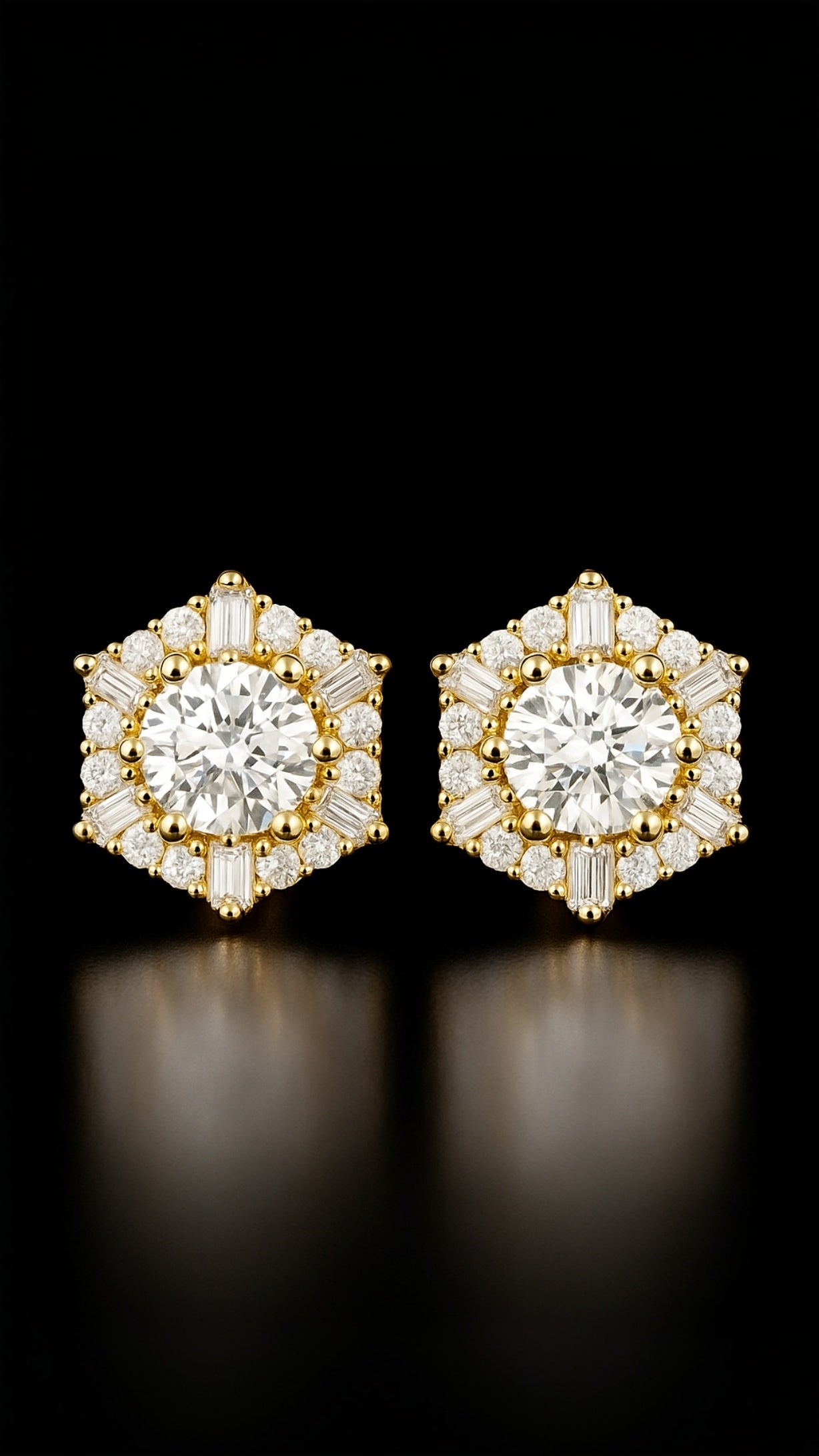 Space Snowflake Earrings