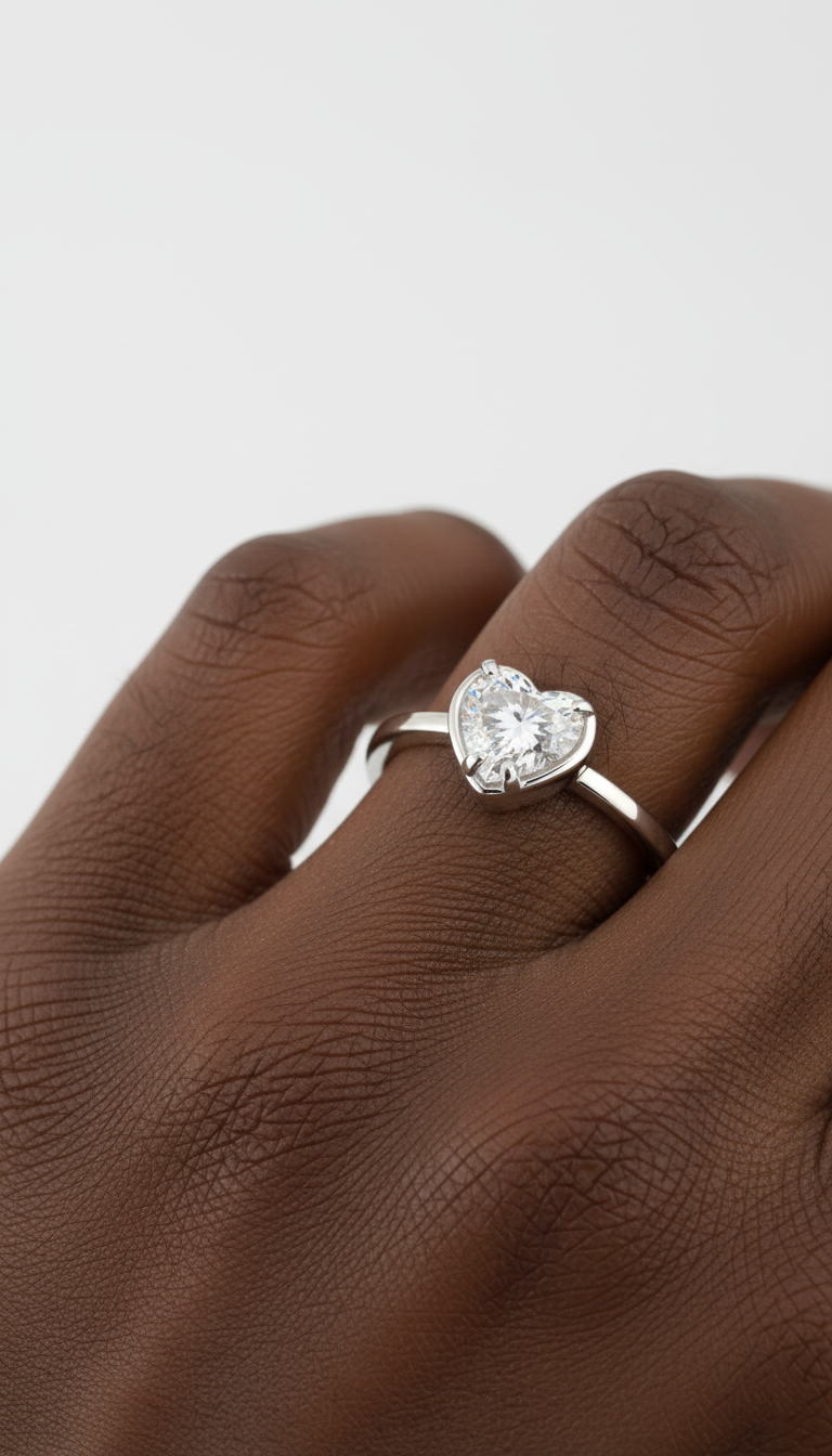 Ethereal Heart Ring