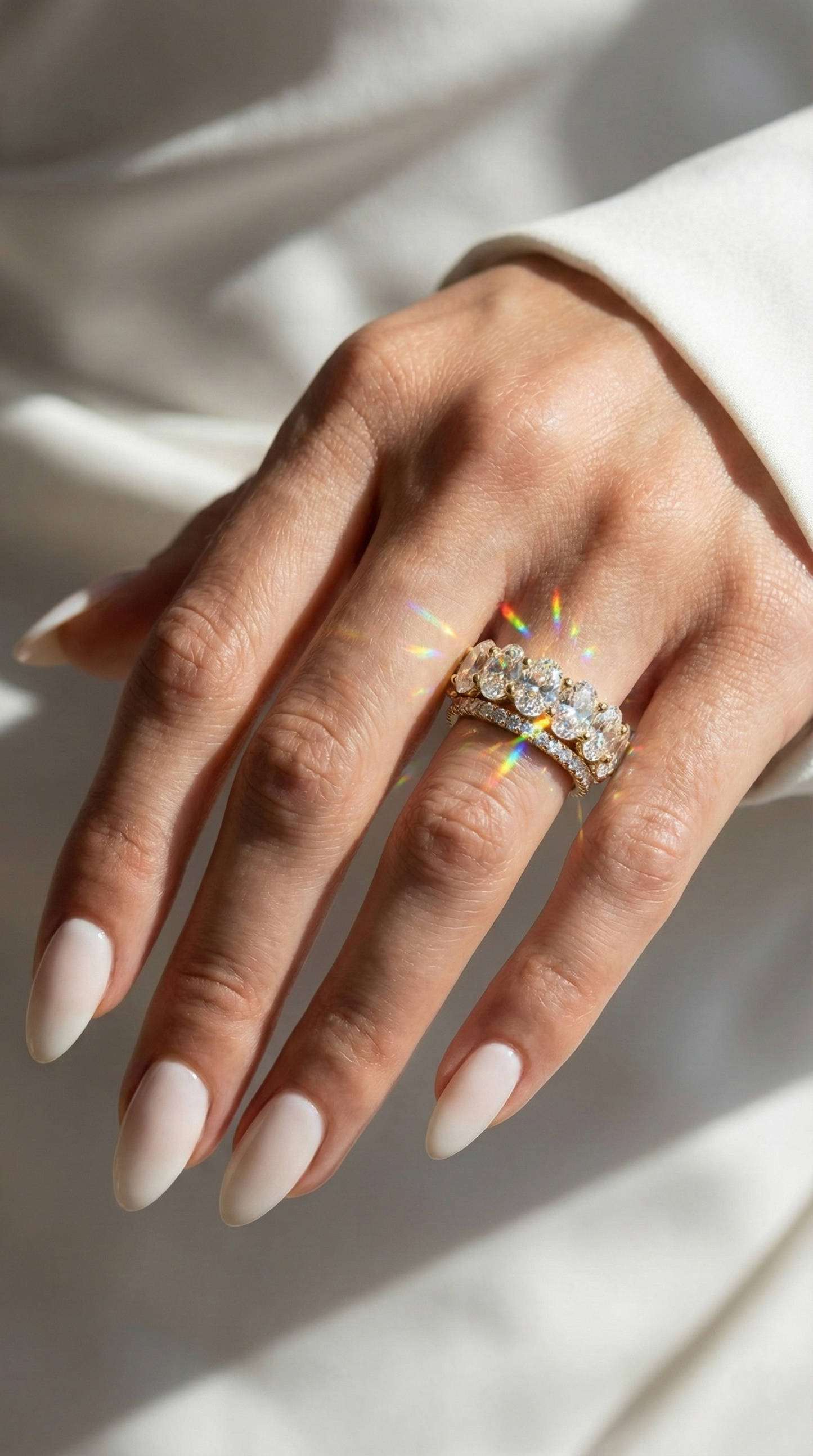 Bague Orbite en Pierre de Lune