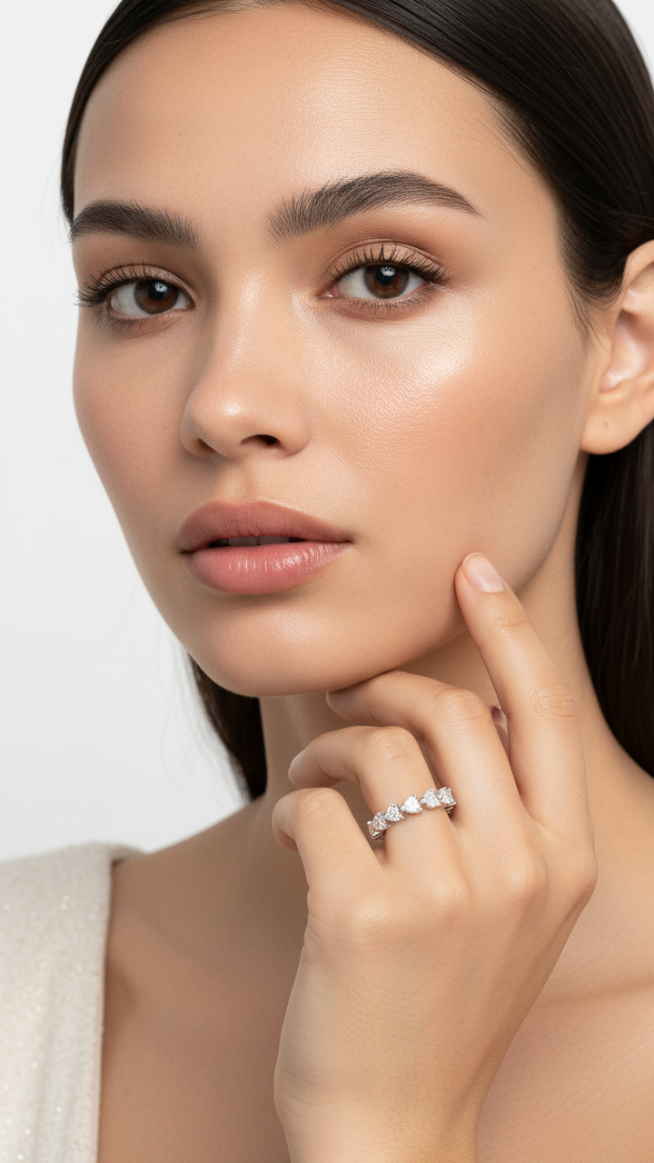 Hearts Cluster Ring