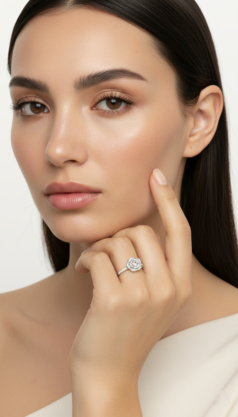 Diamond Blossom Ring