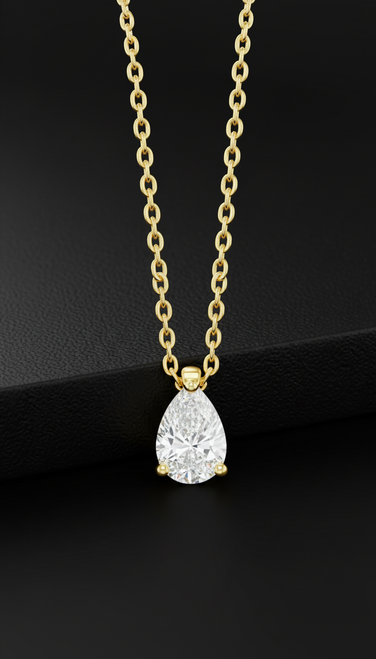 Månbelyst Tårdropphalsband