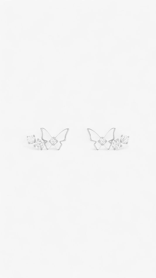 Pendientes de ballet de mariposa