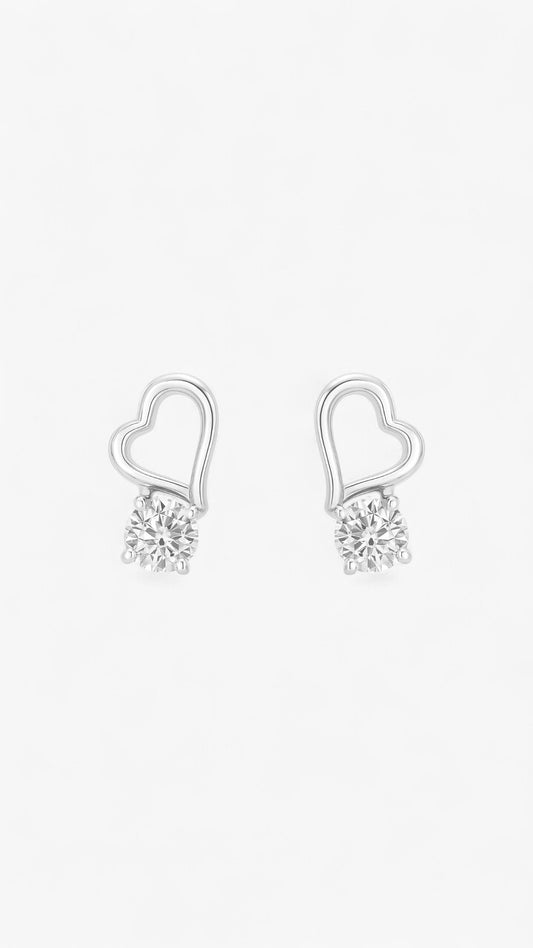 Pendientes de latidos de corazón brillantes