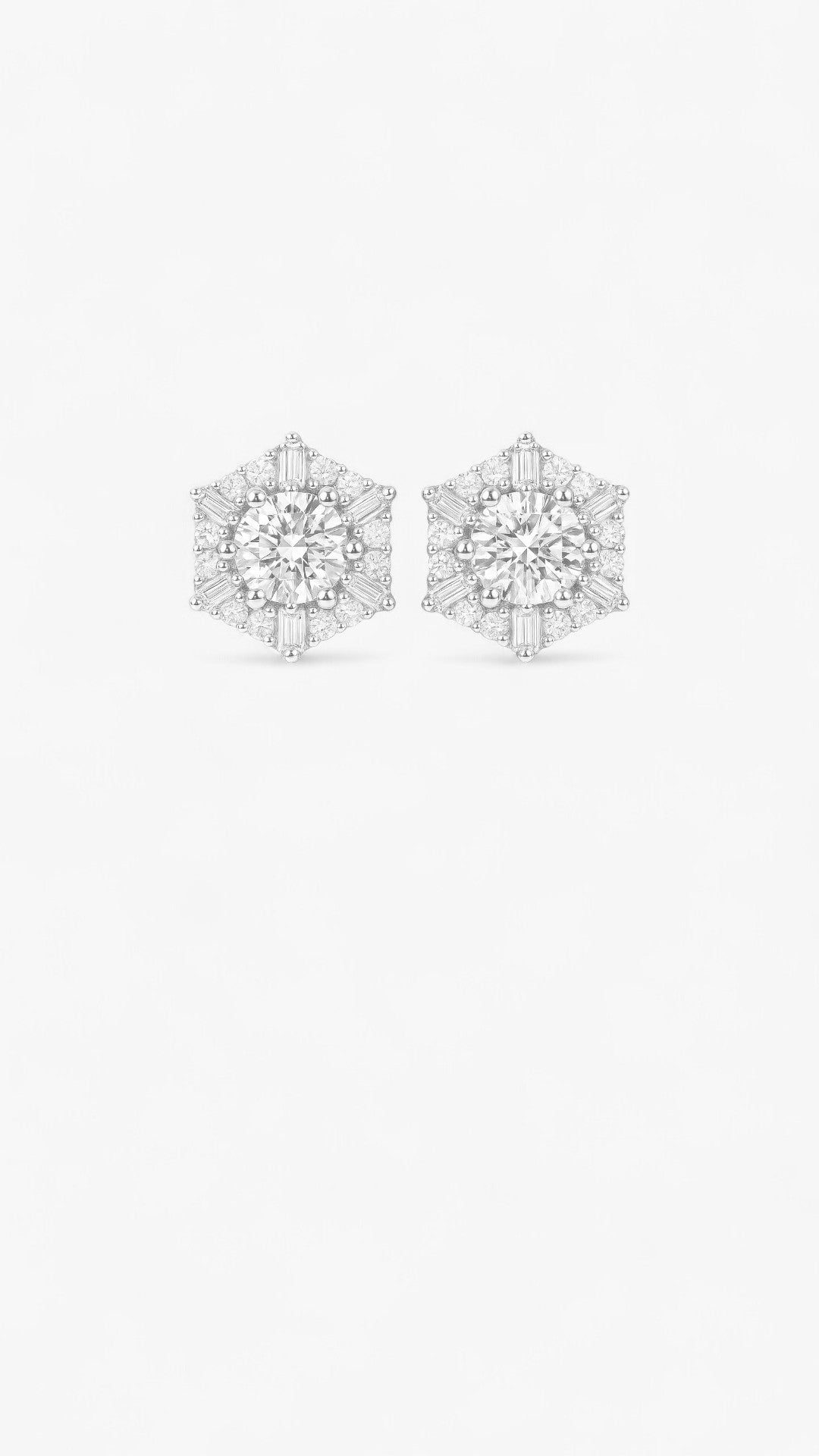 Space Snowflake Earrings