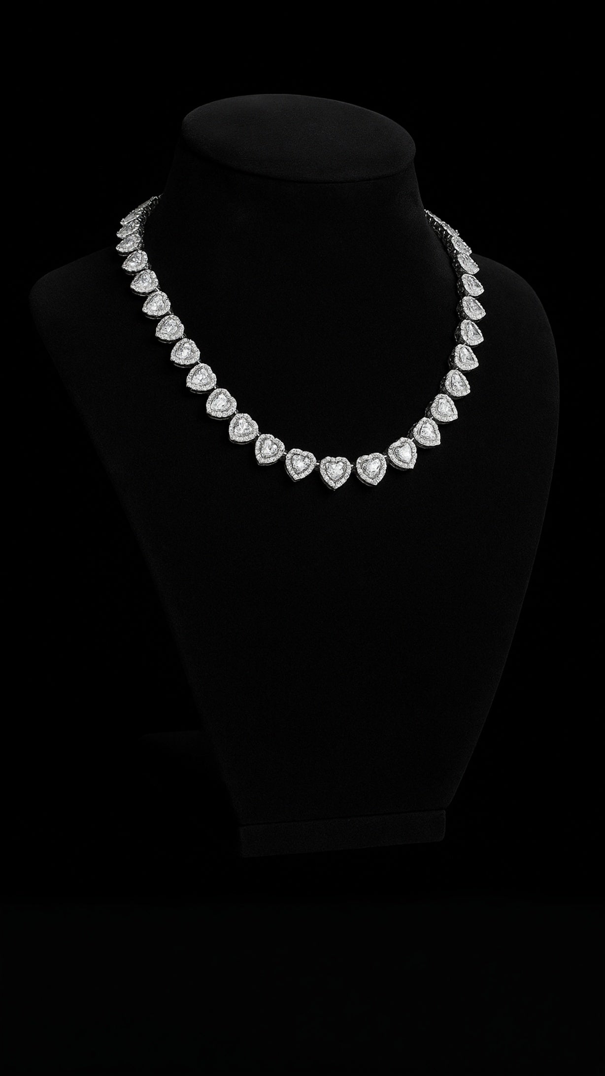 Crystal Hearts Necklace