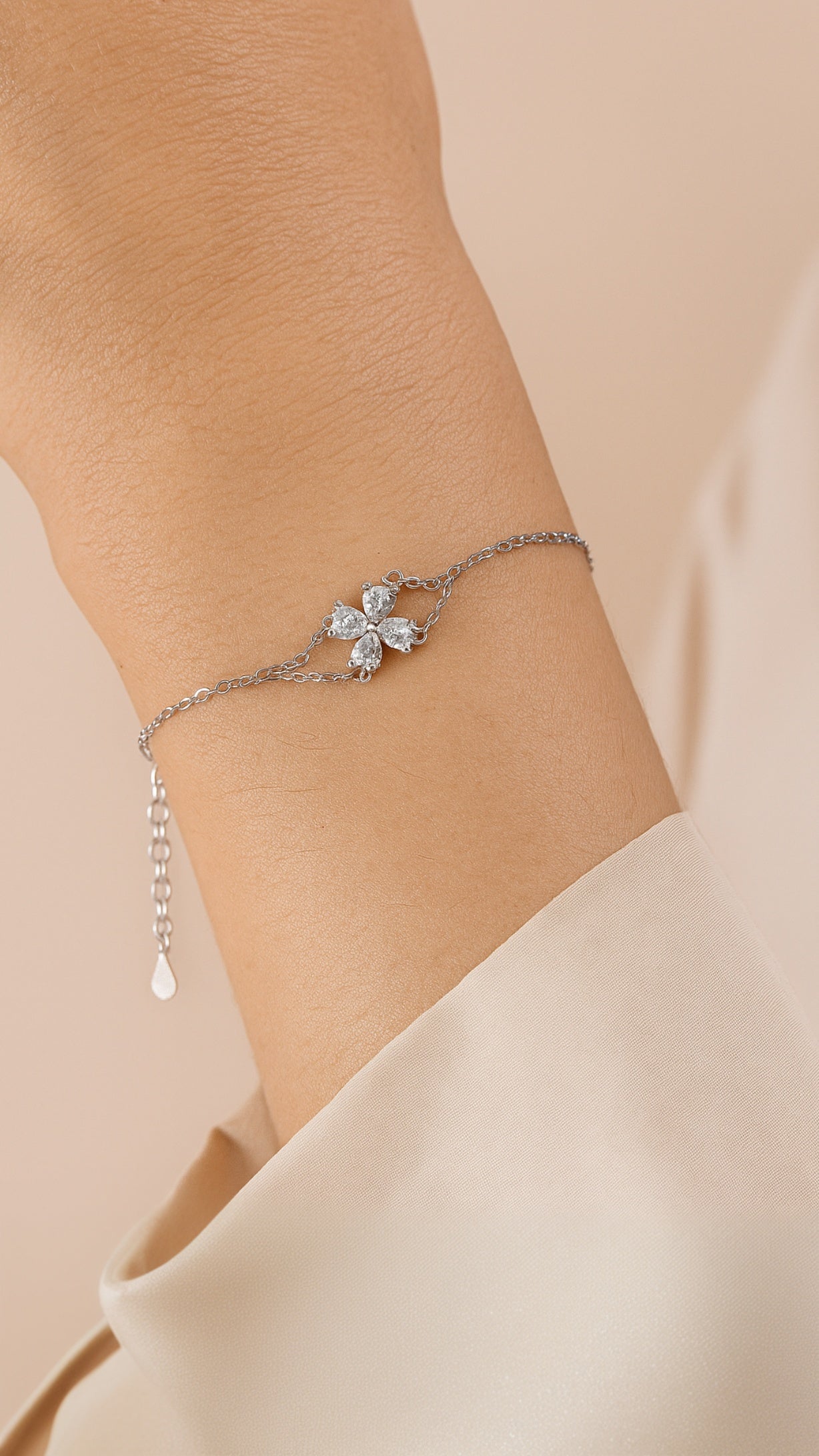 Pulsera de prestigio de pétalos
