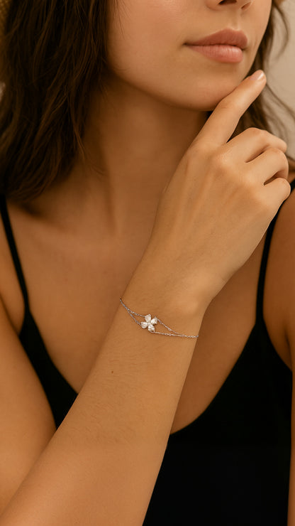 Pulsera de prestigio de pétalos