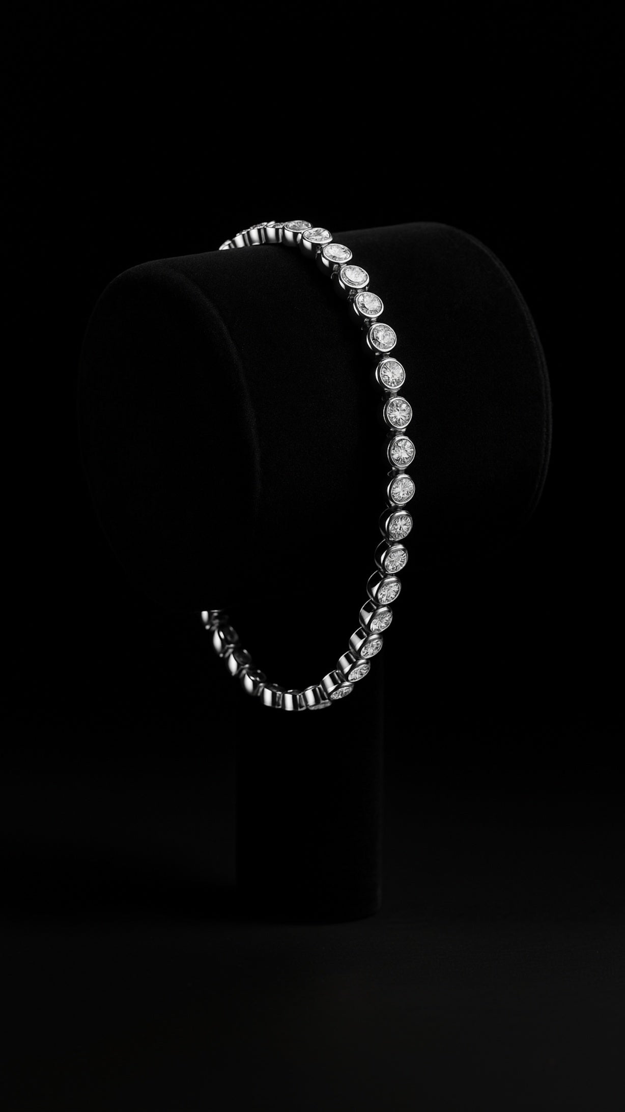 Pulsera de piedra lunar con órbita