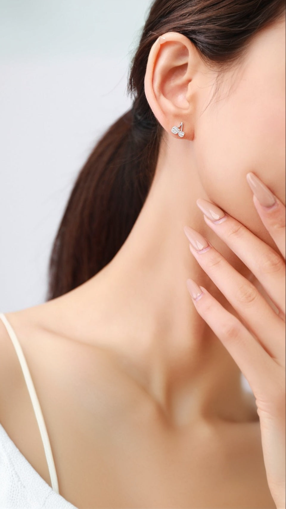 Pendientes de cereza dulce 