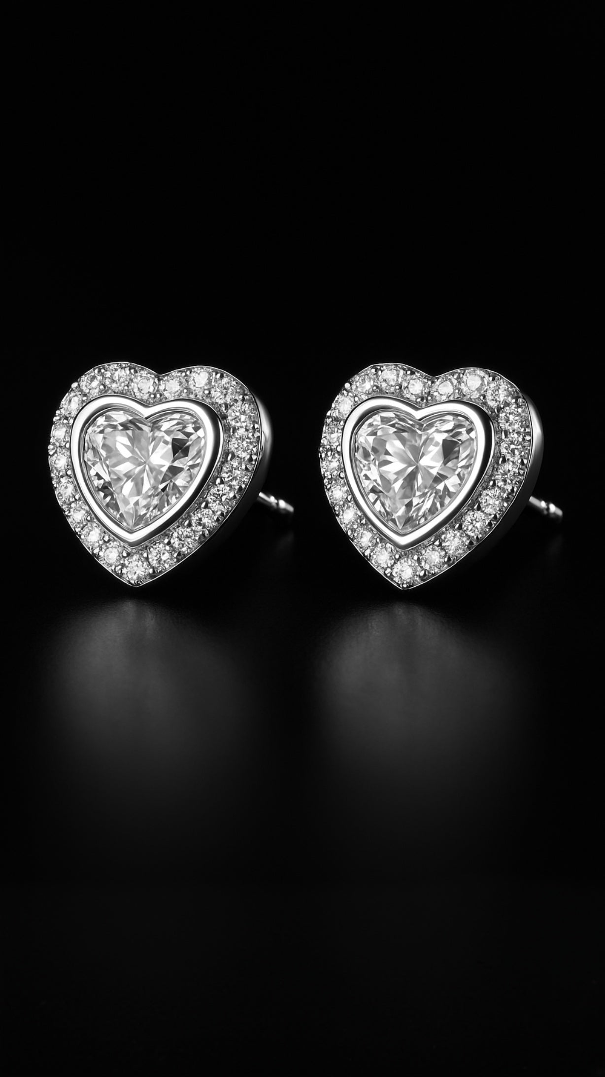 Pendientes de amor luminiscentes