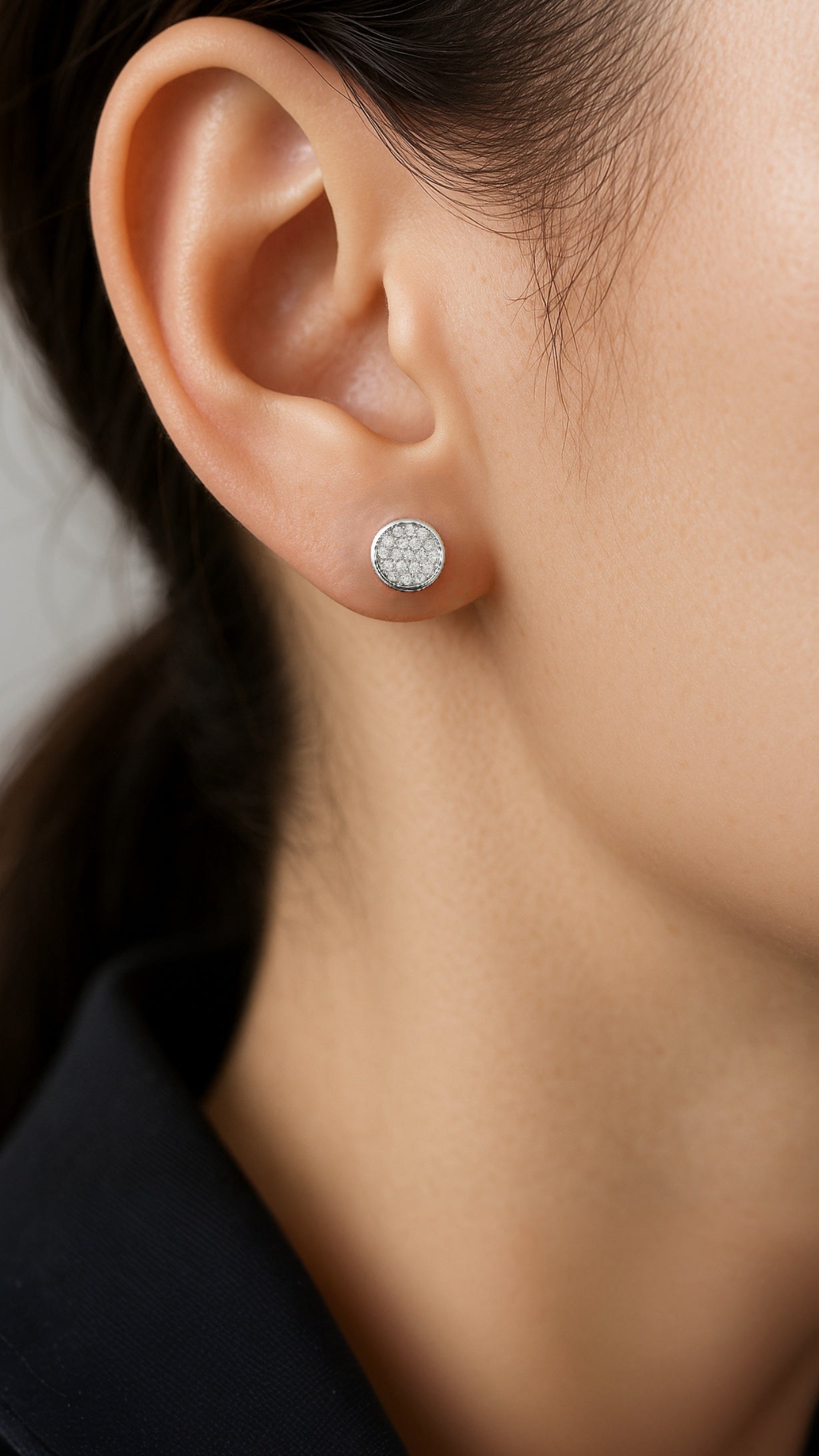 Pendientes de gala brillantes