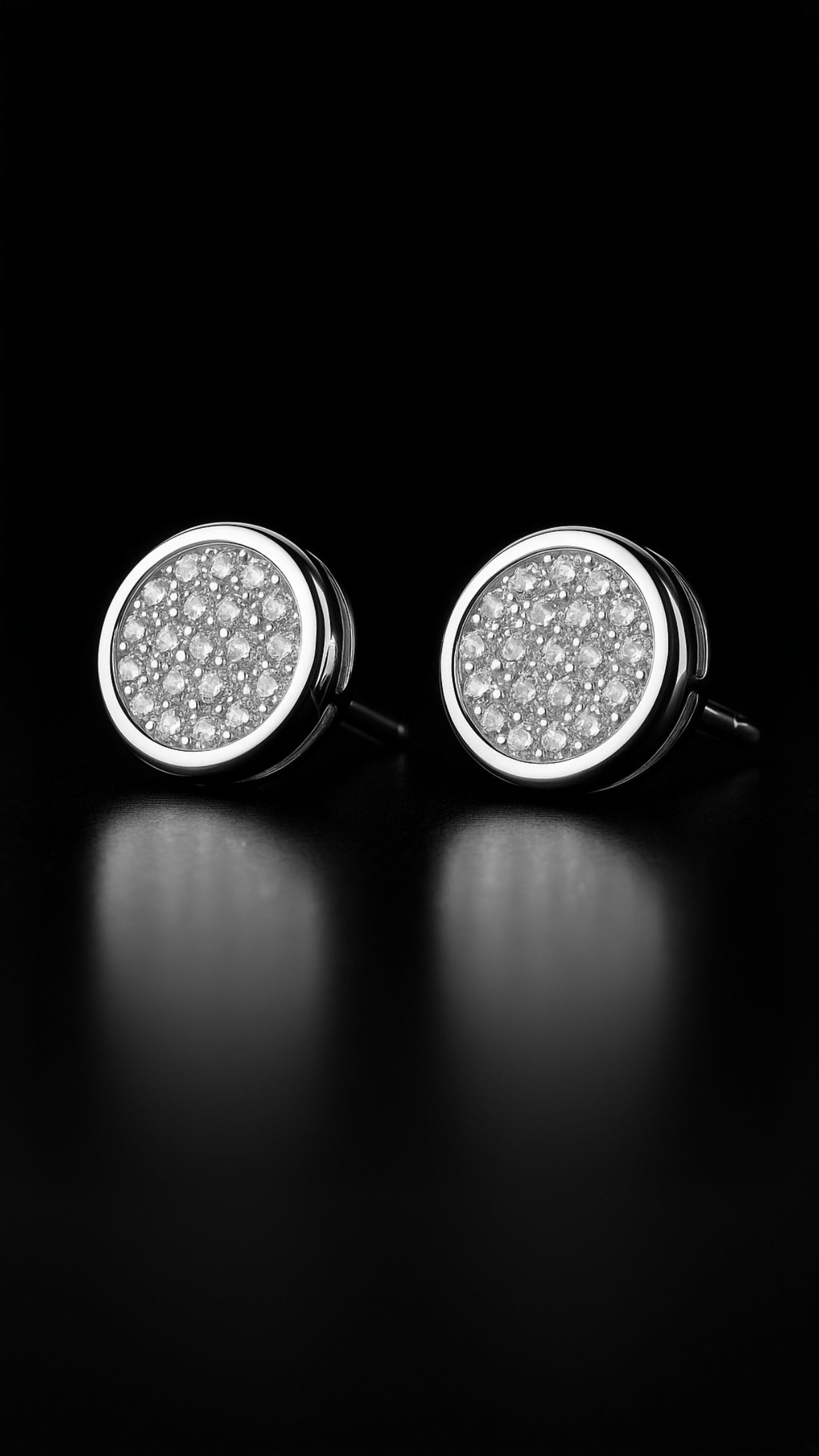 Pendientes de gala brillantes