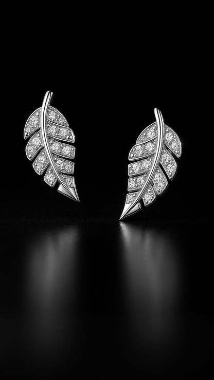 Pendientes de plumas etéreas
