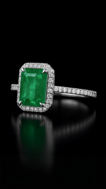 Anillo Majestuoso Esmeralda