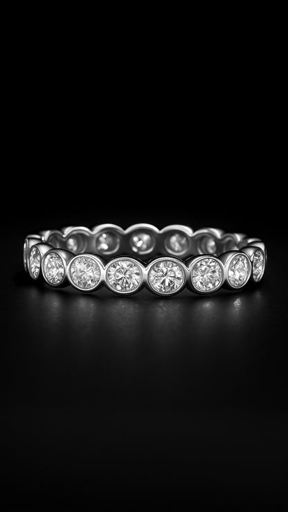 Anillo de halo de piedra lunar