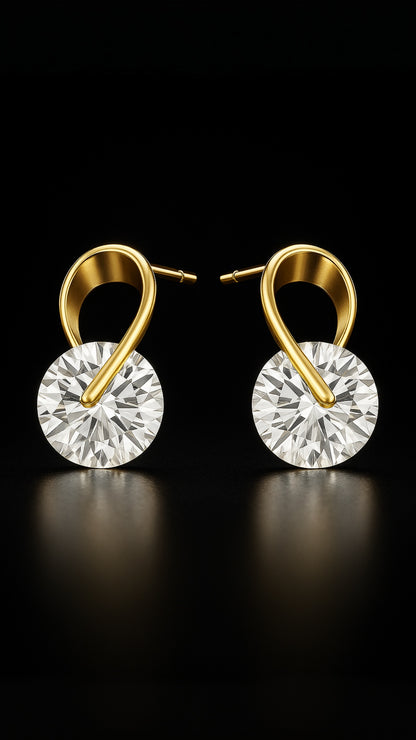 Stjärnvirvelörhängen