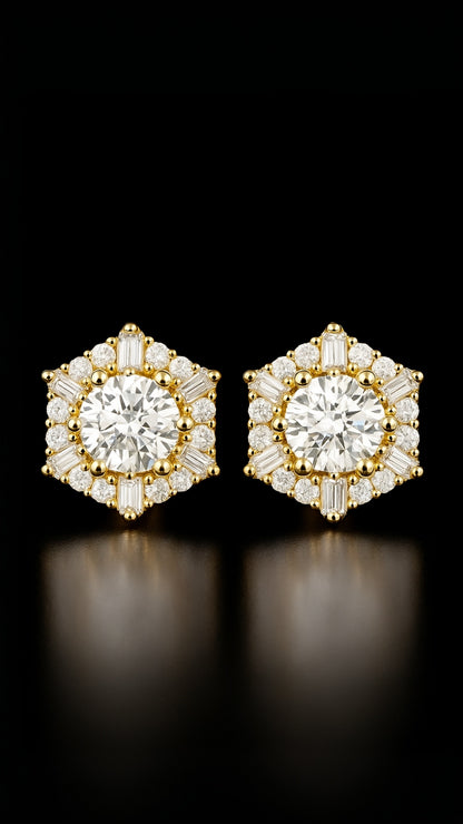 Rymd Snöflinga Örhängen