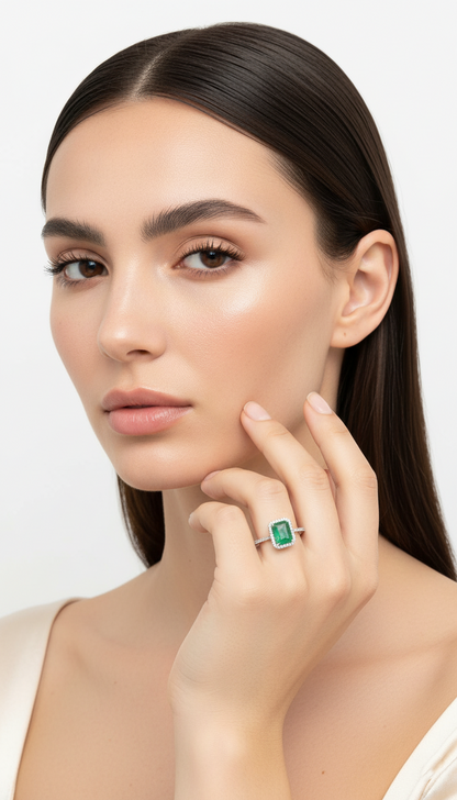 Anillo Majestuoso Esmeralda