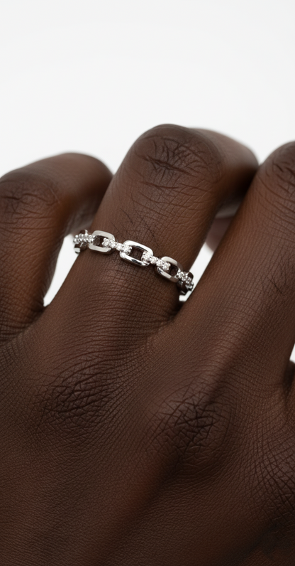 Stainless Sparkle Ring