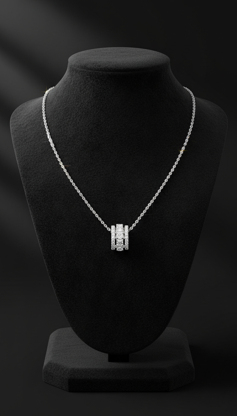 Smycke med sammanflätade gnistor