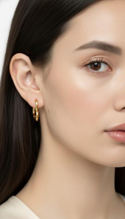 Hängande hjärtörhängen