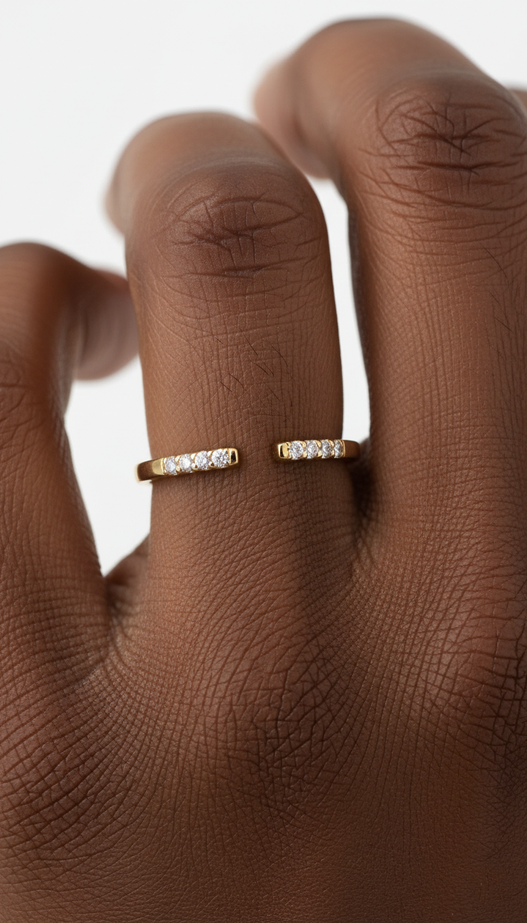 Förfinad Glittrande Ring