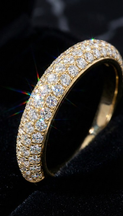 ダイヤモンドのささやきリング