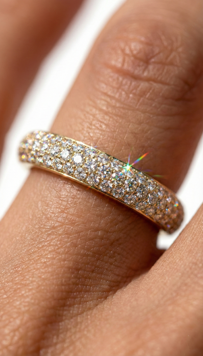 ダイヤモンドのささやきリング