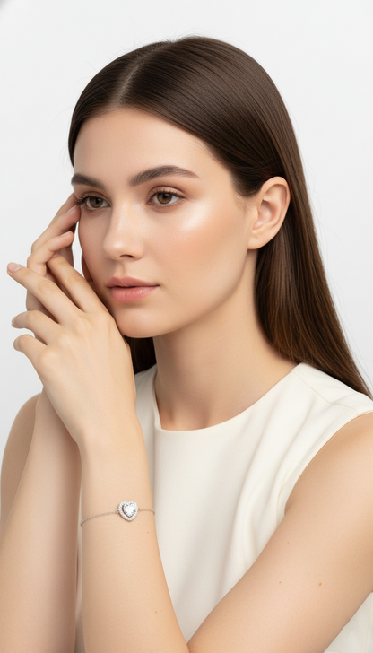 Diamond Heart Symphony Armband