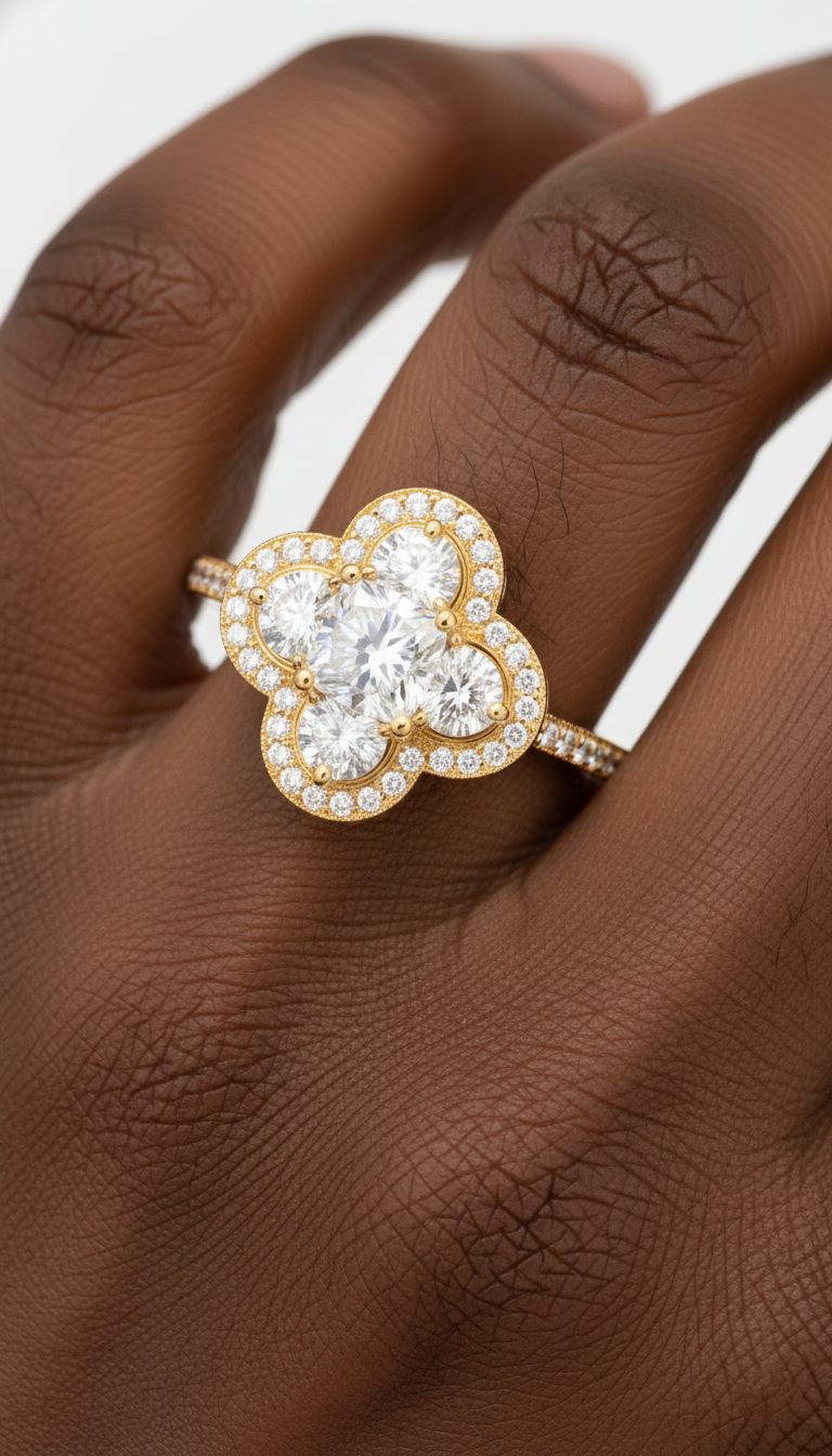 Clover Elegance Ring