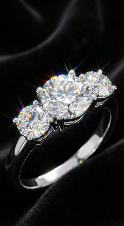 Bague Luminosité Scintillante