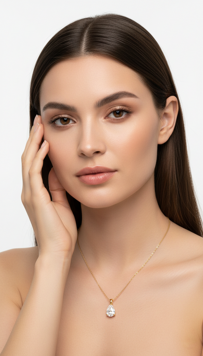 Månbelyst Tårdropphalsband