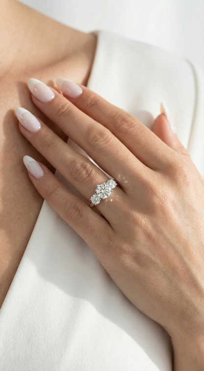 Bague Luminosité Scintillante