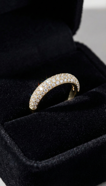 ダイヤモンドのささやきリング