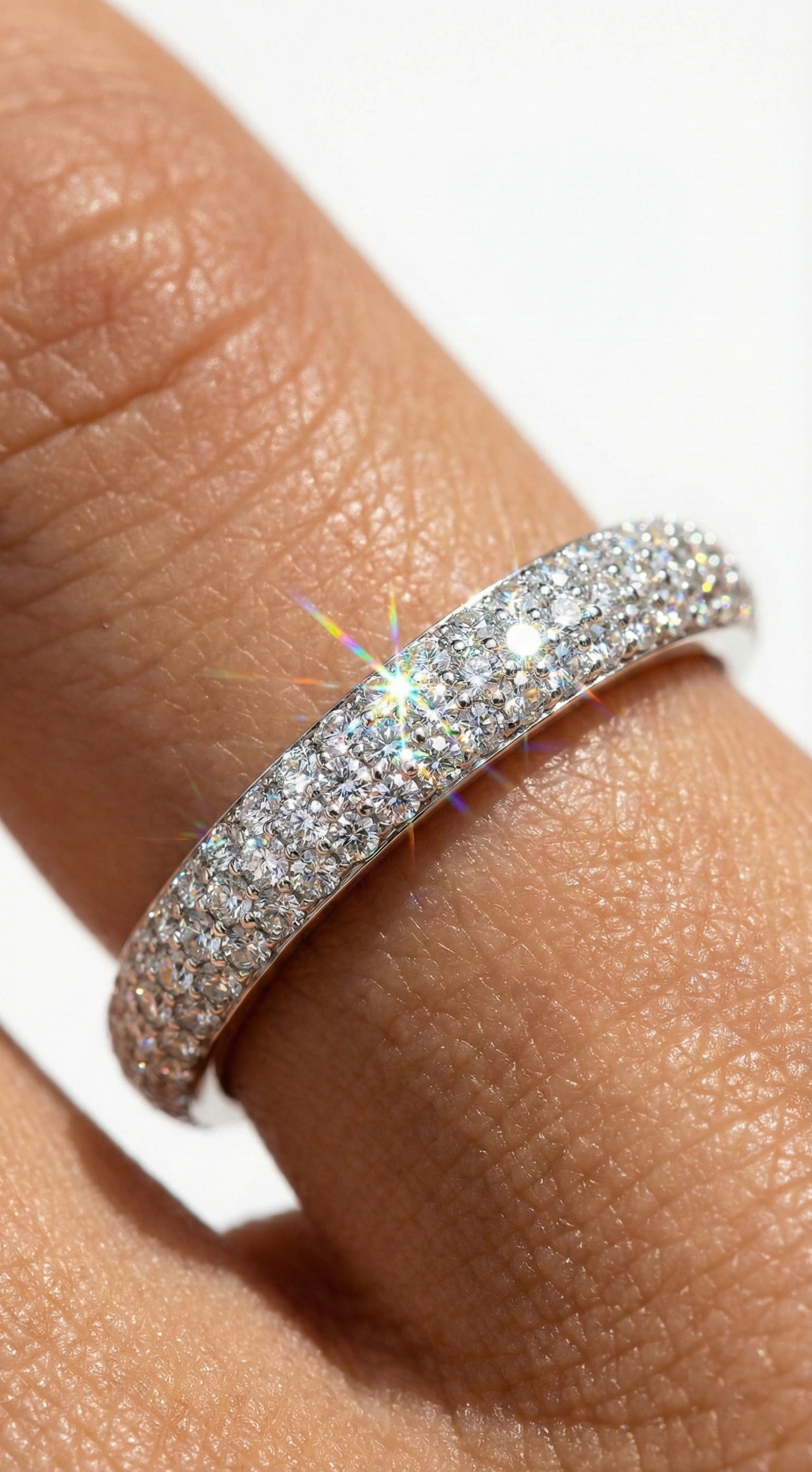 ダイヤモンドのささやきリング