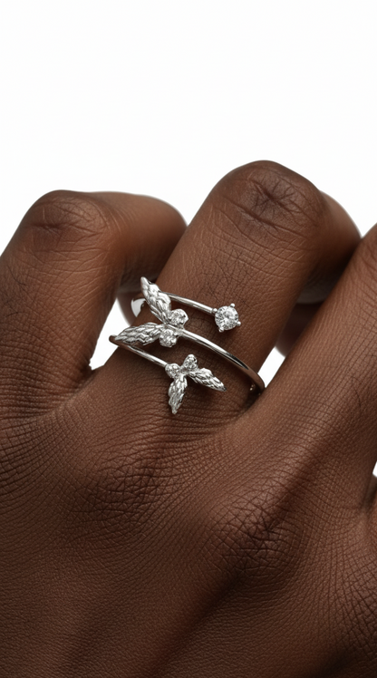 Fluttering Swirl Ring