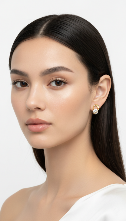 Stjärnvirvelörhängen