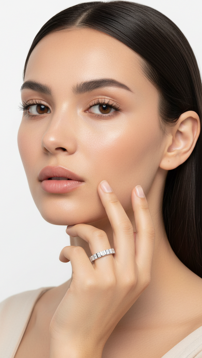 Shimmering Cascade Ring