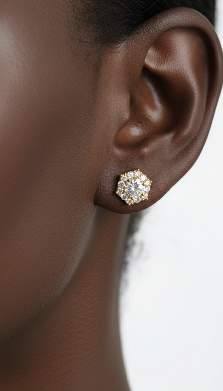 Rymd Snöflinga Örhängen