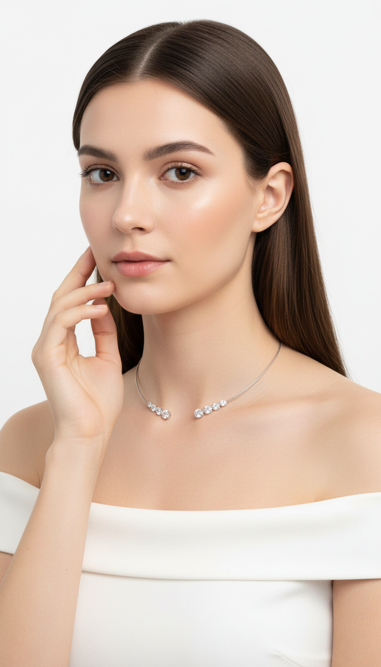 Crowned Veil Necklace