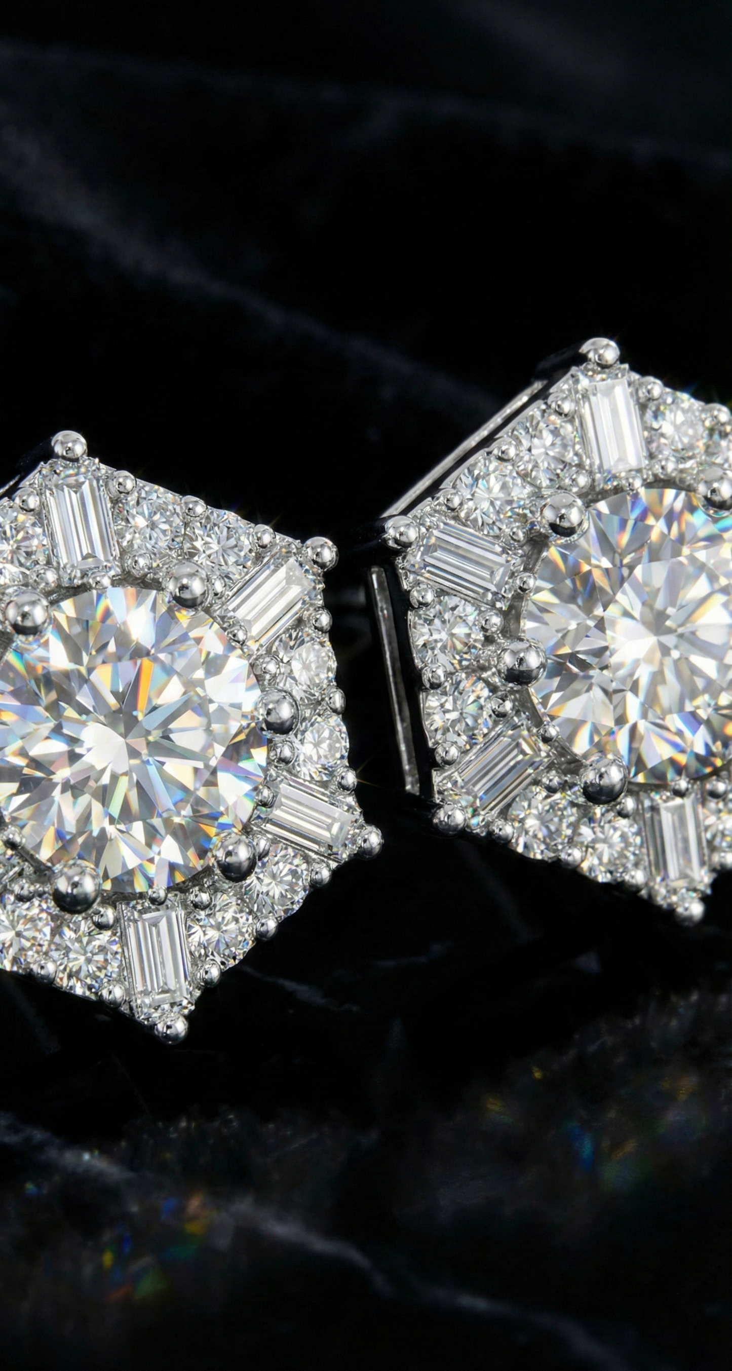 Space Snowflake Earrings