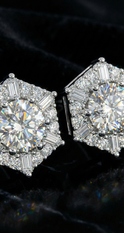 Space Snowflake Earrings