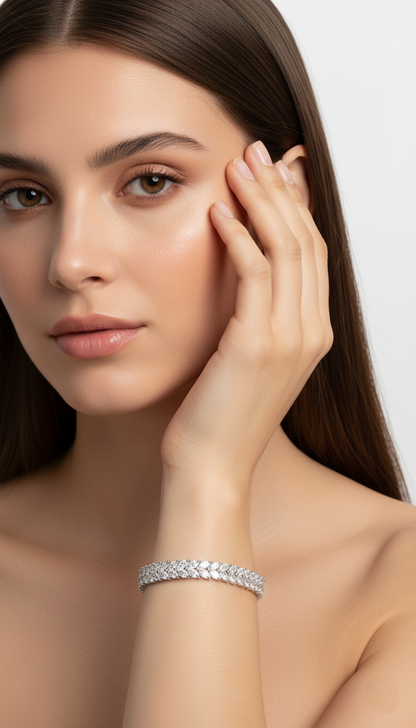 Frosted Petals Bracelet