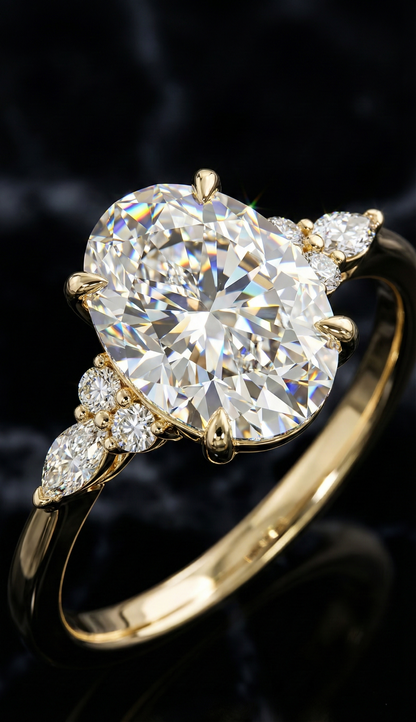 超越した優雅な指輪